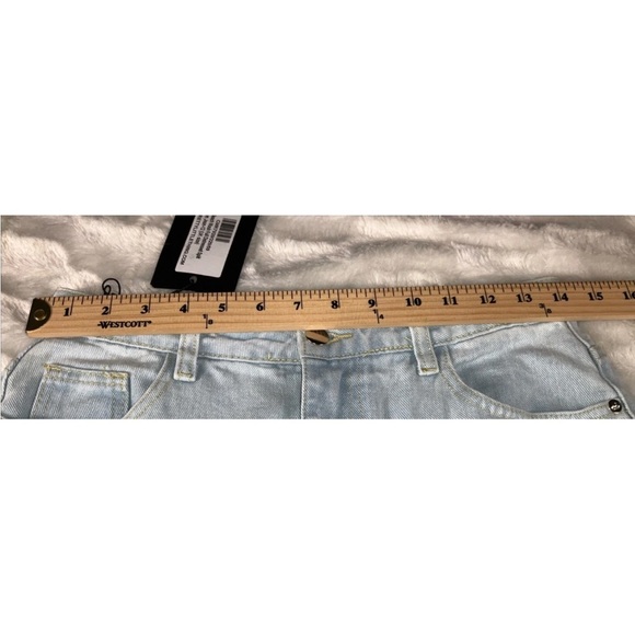 Pretty Little Thing Women’s Size 8 Wide Leg  Destroyed High Waist Jeans NWT - Picture 10 of 13